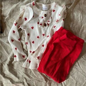 Toddler Girls Valentines Outfit